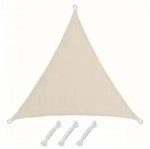 Amanka Sonnensegel, Beige, Kunststoff, Dreieckig, 200x200 cm, Sonnenschutz &