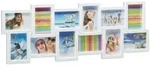 Relaxdays Bilderrahmen, Wei&szlig;, Kunststoff, Wellpappe, 81x30x2 cm, Bilder und