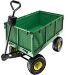 tectake Bollerwagen, Gr&uuml;n, Metall, 51.5x65x114 cm, Gartenzubeh&ouml;r, Gartenpflege,