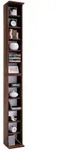 Mid.you Cd-Regal Bigol, Nussbaum, Holzwerkstoff, 10 F&auml;cher, 21x180x20 cm,