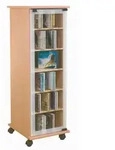 Mid.you Cd-Regal, Buche, Glas, Holzwerkstoff, 10 F&auml;cher, 31x97.5x35 cm,...
