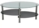 vidaXL Couchtisch, Schwarz, Glas, Rechteckig,Rechteckig, 90x43x45 cm, Wohnzimmer,