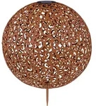 Globo Solarleuchte, Rost, Metall, 50 cm, Lampen & Leuchten, Au&szlig;enbeleuchtung,