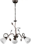 Trio Leuchten KRONLEUCHTER Braun, Wei&szlig;, Rost 70x150x70 cm