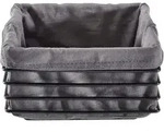 Justinus Brotkorb, Anthrazit, Schwarz, Metall, rechteckig, 21.5x11.0x23.0 cm,