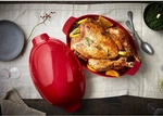 Emile Henry Bratschlitten, Rot, Keramik, 28x22x42 cm, Kochen, Auflaufformen