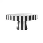 Oyoy Living Design Serviertablett, Schwarz, Keramik, 20x9x20 cm, Tischkultur &