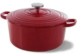 BK Kasserolle, Rot, Keramik, Kochen, Pfannen, Bratpfannen