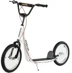 Homcom Tretroller, Wei&szlig;, Metall, 58x96x139 cm, unisex, Outdoor Spielzeug,