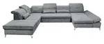 Mid.you Wohnlandschaft, Anthrazit, Metall, 8-Sitzer, U-Form, 350x245 cm, Made in EU,