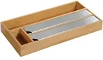 Kesper Auszugsorganisation, Braun, Holz, Bambus, 4 F&auml;cher, 19x5.4x42 cm, Fsc,