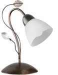 Tischleuchte, Braun, Glas, Rund, 16x32x16 cm, Lampen & Leuchten, Innenbeleuchtung,