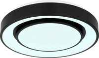 Globo LED-DECKENLEUCHTE Opal, Schwarz 7.5 cm, Energieeffizienzklasse: F
