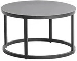 Niehoff Garden Loungetisch, Anthrazit, Metall, rund, Flachrohr, rund, 60x36x60 cm,