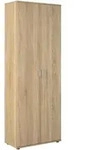 Mid.you Mehrzweckschrank, Sonoma Eiche, Kunststoff, 5 F&auml;cher, 70x189x34 cm, Blauer