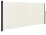 Juskys Seitenmarkise, Beige, Kunststoff, 500x160x500 cm, Sonnen- & Sichtschutz,