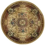 Theko Webteppich, Beige, Textil, Orientalisch, Rund, 300x300 cm, Oeko-Tex&reg;, f&uuml;r