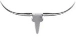 Mid.you Wanddeko, Silber, Metall, 100x40x6 cm, Dekoration, Skulpturen & Dekoobjekte,