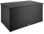 tectake Auflagenbox, Schwarz, Kunststoff, Rechteckig, 82.5x79.5x145 cm,...