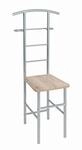 Carryhome Herrendiener, Silber, Eiche, Metall, Holzwerkstoff, 46x109x46 cm,