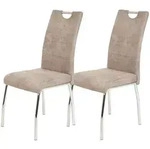 P & B Stuhl-Set, Beige, Metall, Textil, Rundrohr, 44x98x61 cm, Typenauswahl, mit