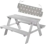 Roba Kindersitzgarnitur, Hellgrau, Holz, Stern/Sternzeichen, 4-Sitzer,