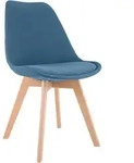 CLP Stuhl, Blau, Holz, 49x83x50 cm, Esszimmer, St&uuml;hle, Esszimmerst&uuml;hle,