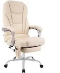 CLP Chefsessel, Creme, Metall, 69x118x64 cm, Arbeitszimmer, B&uuml;rost&uuml;hle, Chefsessel