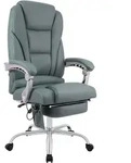 CLP Chefsessel, Grau, Metall, 69x118x64 cm, Arbeitszimmer, B&uuml;rost&uuml;hle, Chefsessel