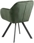 Carryhome Armlehnstuhl, Waldgr&uuml;n, Textil, Flachrohr, 57.5x81.5x61.5 cm,