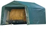 Zeltgarage Zeltgarage, Dunkelgr&uuml;n, Kunststoff, 380x260x610 cm, ohne Boden,