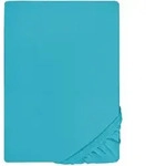 biberna Spannbetttuch, T&uuml;rkis, Textil, Uni, 100x200 cm, Schlaftextilien,