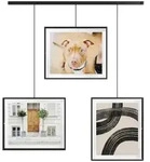 Umbra Collagen-Bilderrahmen, Schwarz, Metall, Glas, 3-teilig, 2.5x73x82 cm,...