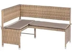 Gardenson Gartenbank, Natur, Metall, Kunststoff, Textil, 2-Sitzer, F&uuml;llung: