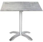 Gardenson Gartenklapptisch, Grau, Platin, Metall, Holzwerkstoff, Betonoptik,