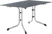 Sieger GARTENKLAPPTISCH Graphit, Schiefer 90x73x140 cm