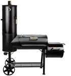 Taino Smoker, Schwarz, Metall, 188x175x65 cm, Grills & Outdoor-K&uuml;chen,
