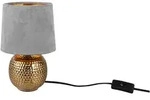 P & B Tischleuchte, Grau, Gold, Textil, Keramik, 26 cm, Lampen & Leuchten,
