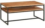 Mid.you Couchtisch, Akazie, Holz, Akazie, massiv, rechteckig, eckig, 60x45x100 cm,