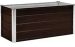 vidaXL Garten-Hochbeet, Braun, Metall, Rechteckig, 100x45x40 cm, Gartenzubeh&ouml;r,