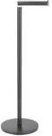 Wenko Toilettenpapierhalter 2In1, Schwarz, Metall, 21x55x17 cm, Badezimmer, WC
