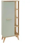 Xora Midischrank Salvie, Eiche, Pastellgr&uuml;n, Holzwerkstoff, Glas: 2/ Holz: 3