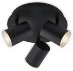 Briloner Badezimmer-Deckenleuchte, Schwarz, Metall, Kunststoff, 11.2 cm, Lampen &