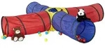 Relaxdays Spieltunnel, Mehrfarbig, Textil, Metall, 250x45x250 cm, Outdoor...