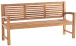 CLP Gartenbank, Teak, Holz, 180x92x59 cm, Gartenm&ouml;bel, Gartenb&auml;nke