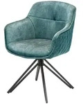 riess-ambiente Stuhl, Blau, Petrol, Textil, 58x82x60 cm, Esszimmer, St&uuml;hle,