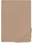 biberna Spannbetttuch, Cappuccino, Textil, Uni, 100x220 cm, Schlaftextilien,
