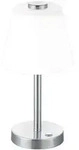 Trio Leuchten Tischlampe, Grau, Metall, 15x29x15 cm, Lampen & Leuchten,