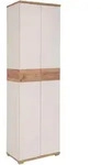 Germania Garderobenschrank, Eiche, Wei&szlig;, Holzwerkstoff, 5 F&auml;cher, 59x199x40 cm,