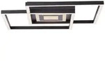 Brilliant Deckenleuchte, Schwarz, Metall, 40x6.5x30 cm, Lampen & Leuchten,